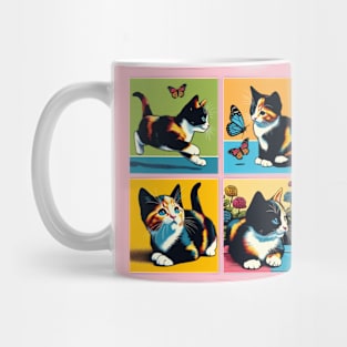 Cat Calico Pop Art - Cute Kitties Mug